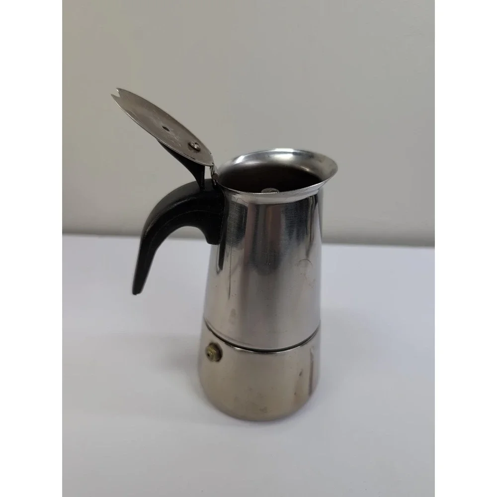 Coffee Italian Metal Stainless Steel Art Deco Vintage Design‎ Moka Frama
